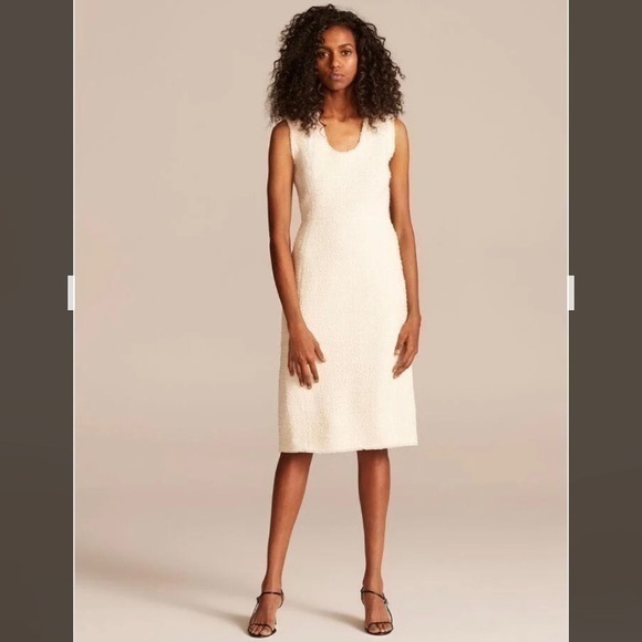 Rebecca Taylor TWEED DRESS in Cream size 2